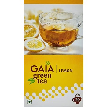 Gaia Green Tea Lemon 25 Tea Bags